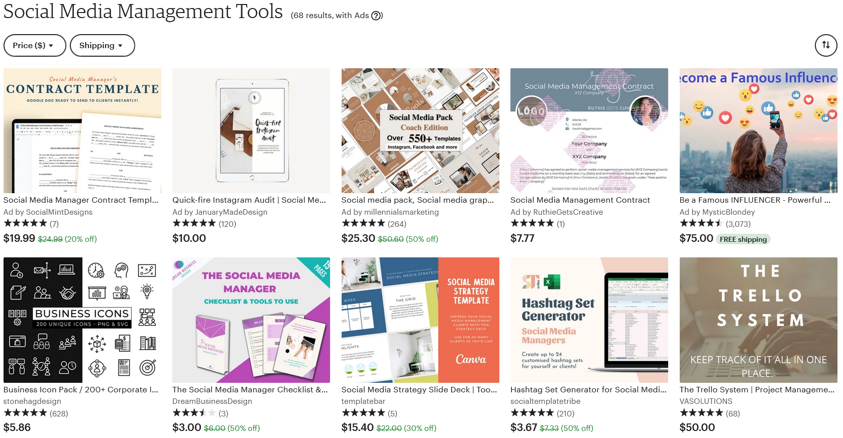 etsy social media management tools